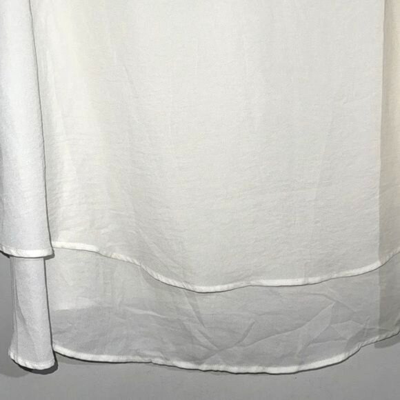 H&M MAMA Womens Layered White Blouse With Black Bow Detail Size S - Picture 5 of 7